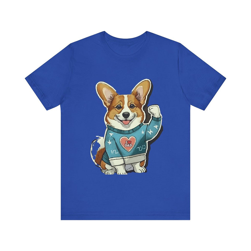 Thumbnail: Corgi Dad Jersey Short Sleeve Tee - gifts for dog lovers