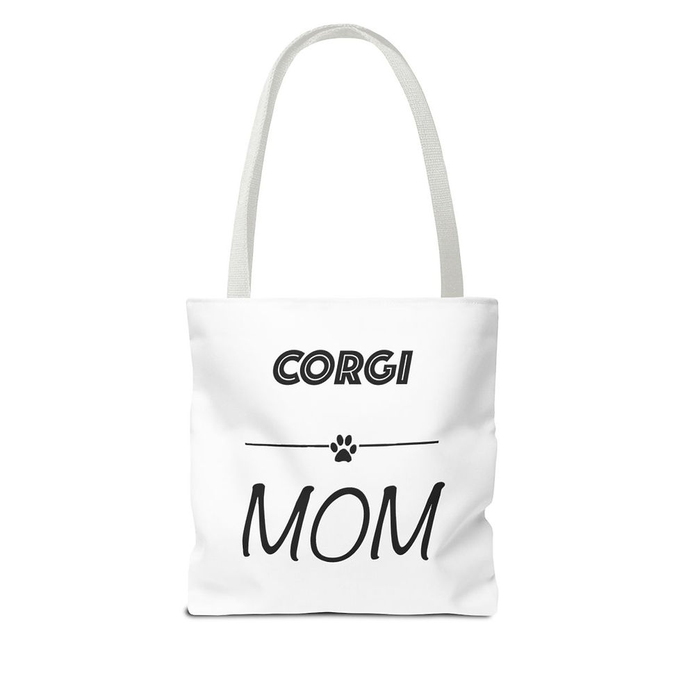 Thumbnail: Corgi Mom Tote Bag (AOP)