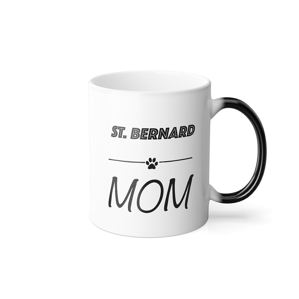 Thumbnail: St Bernard Mom Color Morphing Mug, 11oz