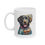 Thumbnail: Black Labrador Dog Dad Ceramic Mug 11oz - dishwasher safe - gift for dog lovers