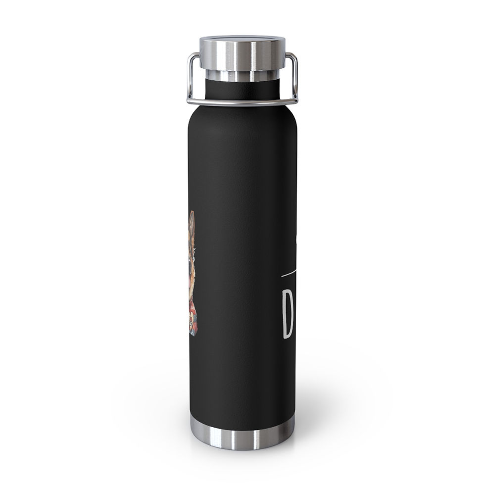 Thumbnail: German Shepherd Dad Copper Vacuum Insulated Bottle, 22oz