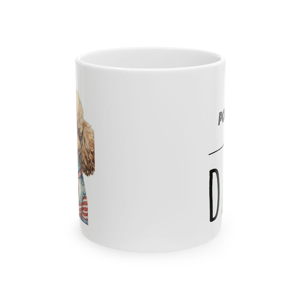 Thumbnail: Poodle Dad Ceramic Mug 11oz - Microwave & Dishwasher Safe - 