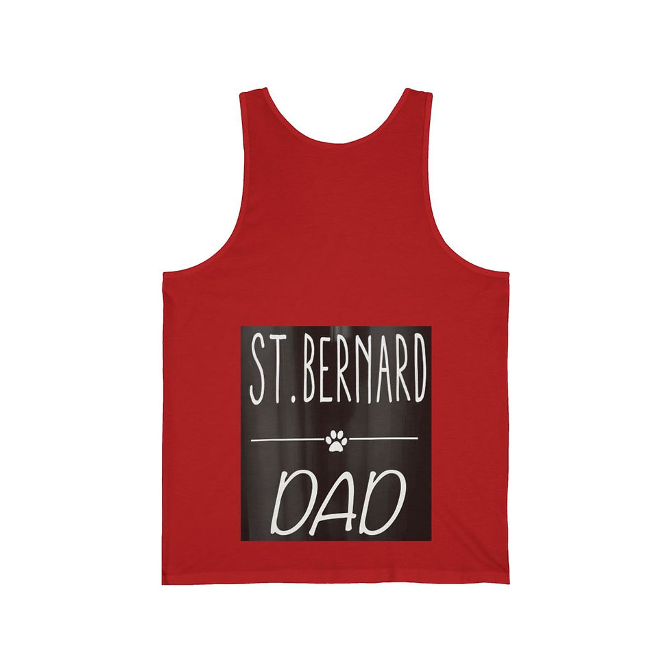 Thumbnail: St Bernard Dad Unisex Jersey Tank