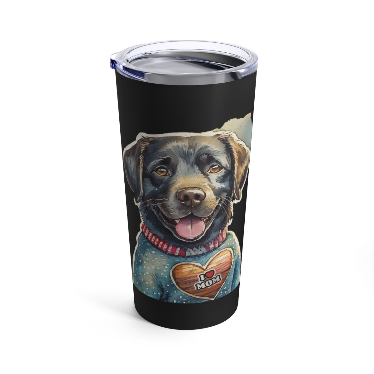Black Labrador Dog Mom Tumbler 20oz Dishwasher safe - gifts for dog lovers