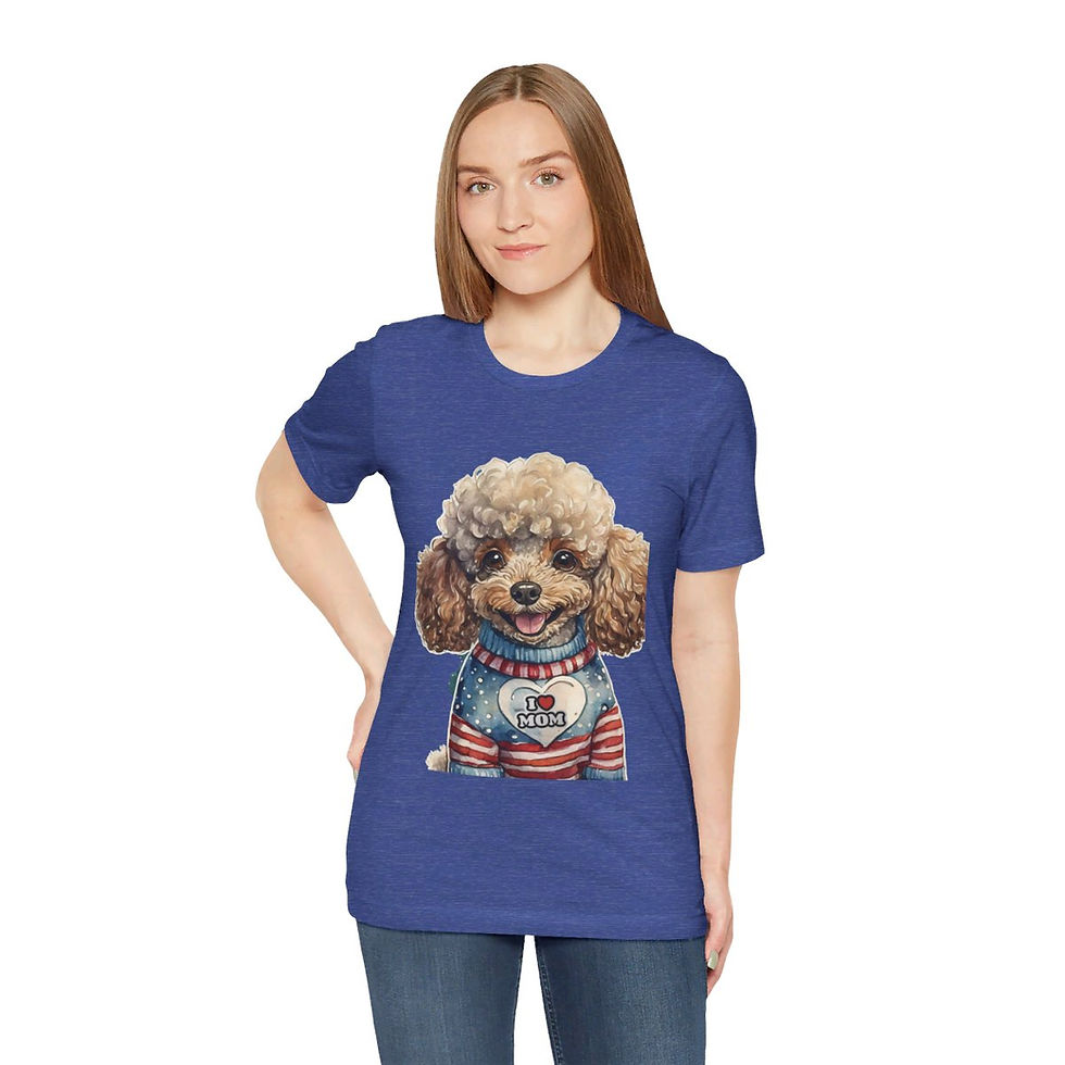 Thumbnail: Poodle Dog Mom Jersey Short Sleeve Tee - gift for dog lovers
