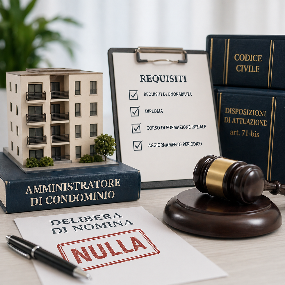Requisiti per esercitare la professione di amministratore di condominio: la nullità della nomina per mancata formazione