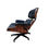 Thumbnail: A Rosewood Mid-century modern Eames lounge chair and ottoman 670 and 671