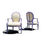 Thumbnail: A pair of French Louis XVI 19th century cabriolet lounge chairs