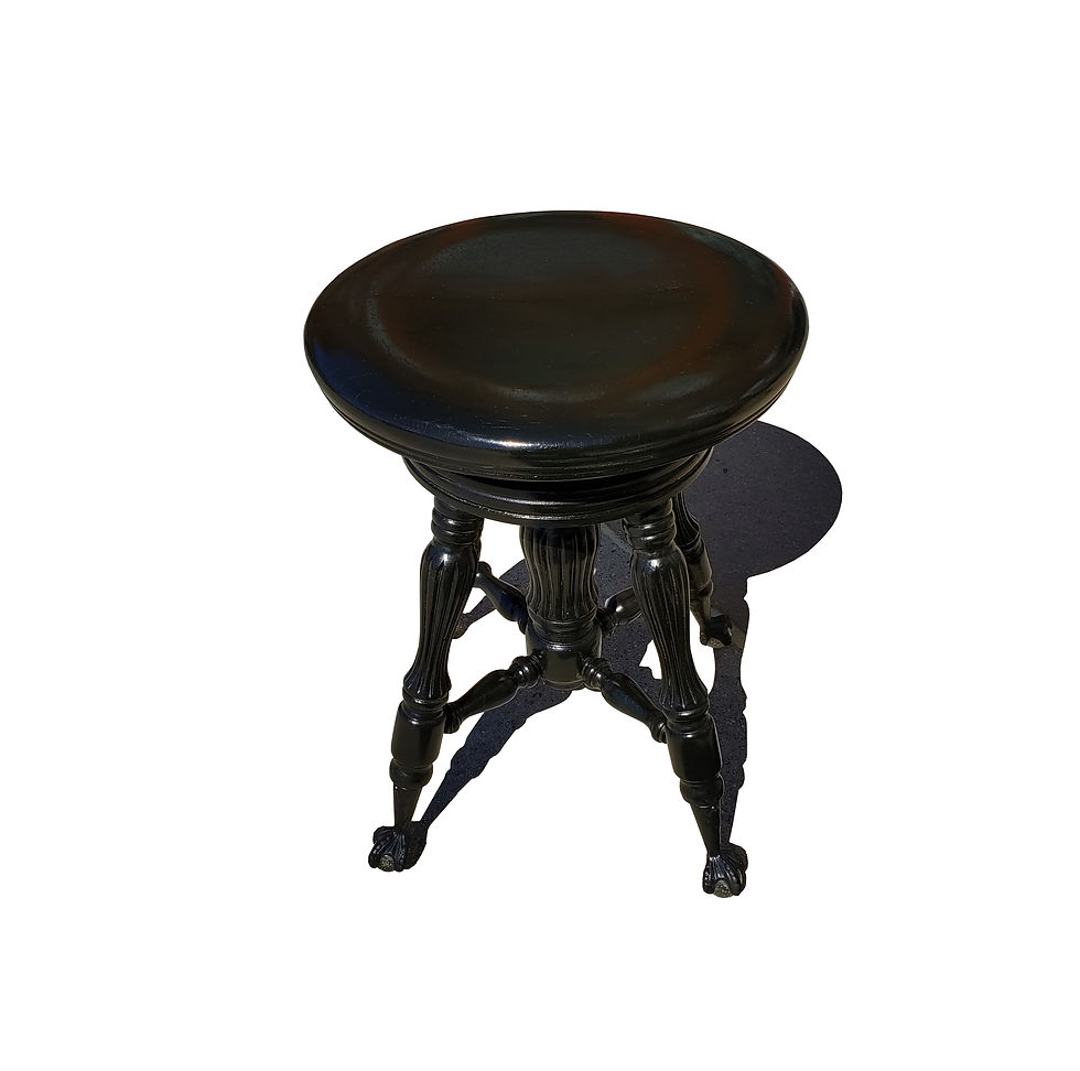Thumbnail: An antique piano stool