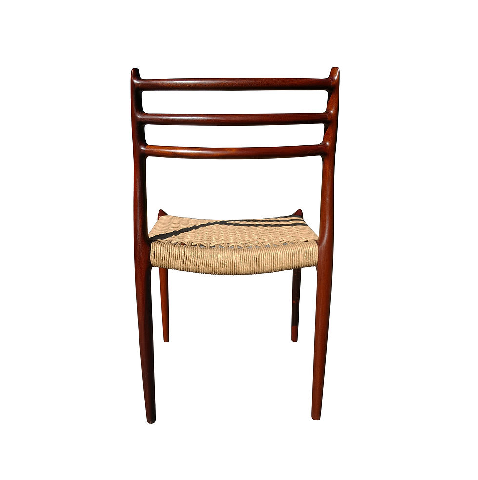 Thumbnail: Mid century modern MCM danish Moller 78 dining chairs