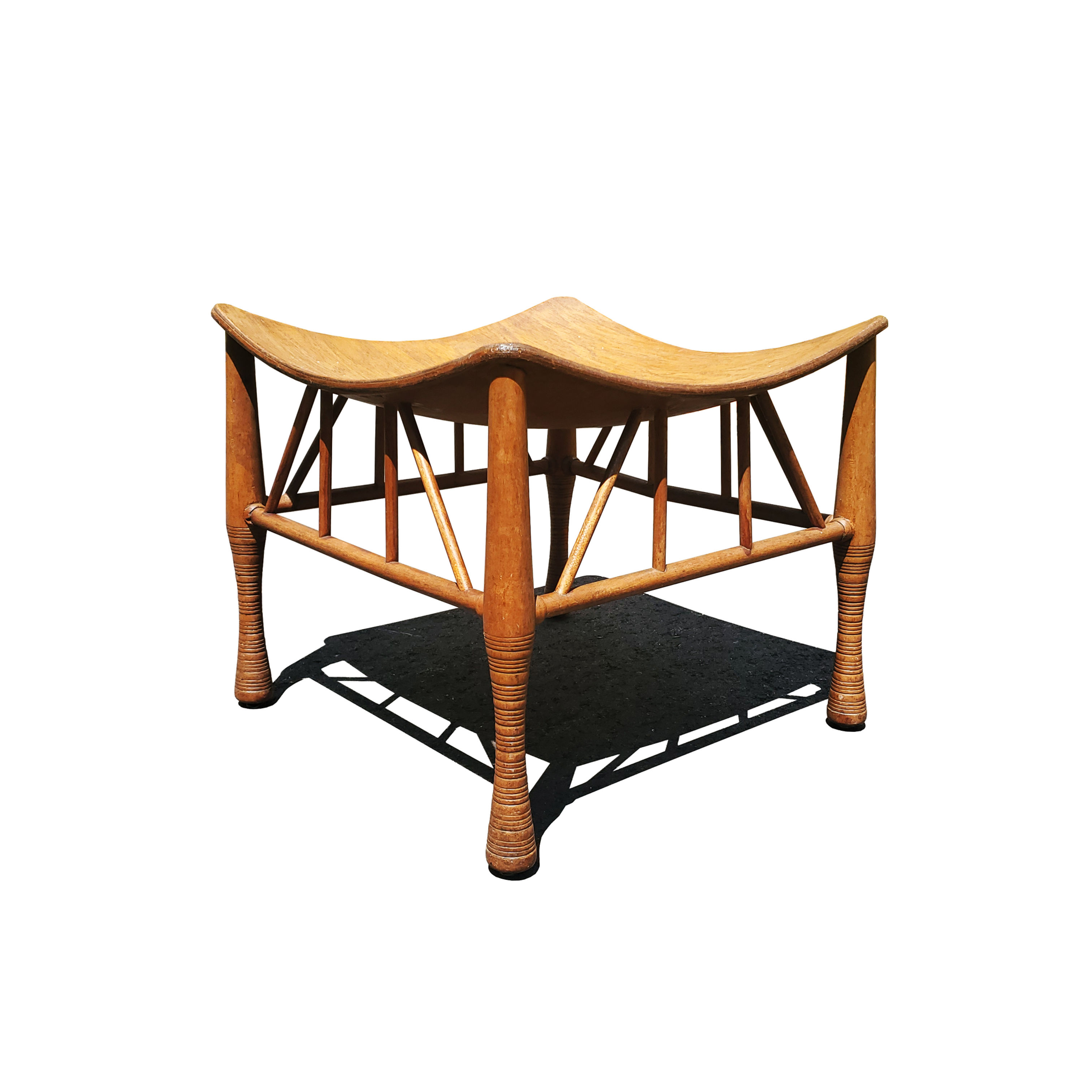 Egyptian revival Ethnic “Thebes” stool - ottoman