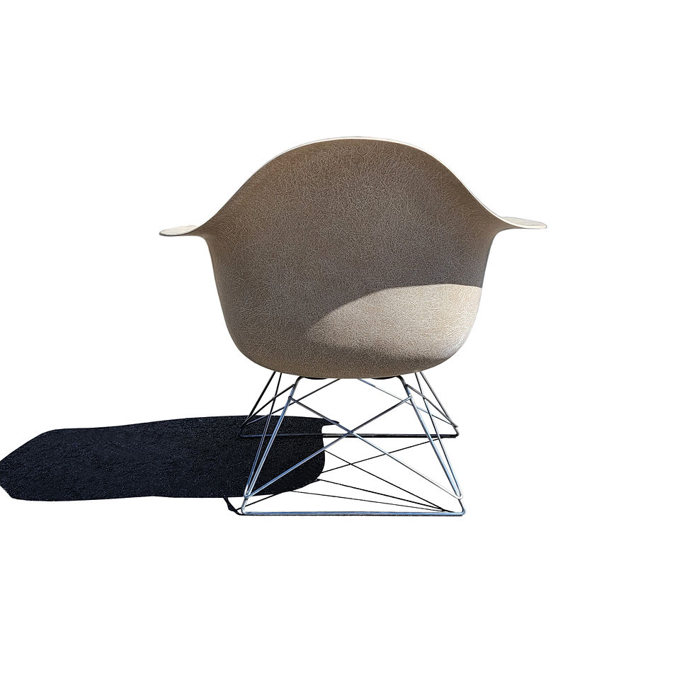 Thumbnail: A mid-century modern Eames LAR Cats Cradle Armshell Lounge Chair