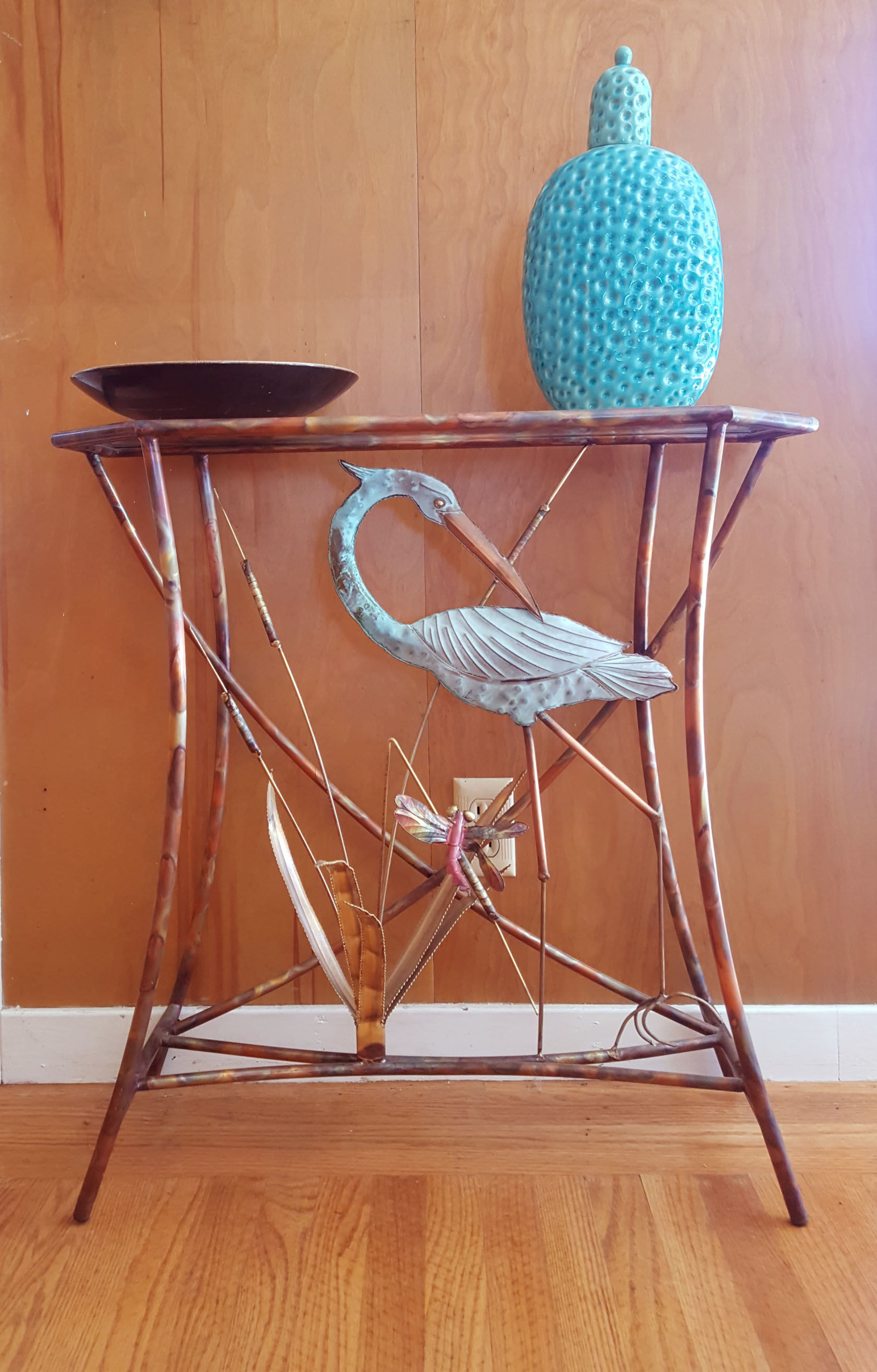 Mid-Century Modern Jere Style Brass Console