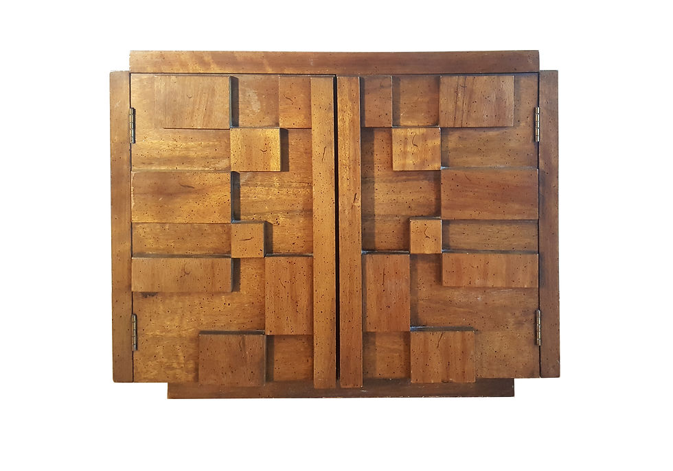 Thumbnail: Brutalist Nightstands by Paul Evans - A Pair