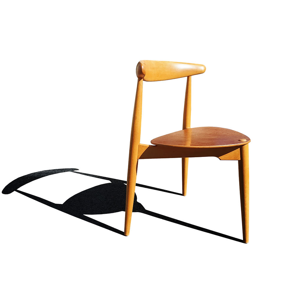 Thumbnail: A Danish mid-century modern Hans Wegner Heart dining set.