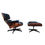 Thumbnail: A Rosewood Mid-century modern Eames lounge chair and ottoman 670 and 671