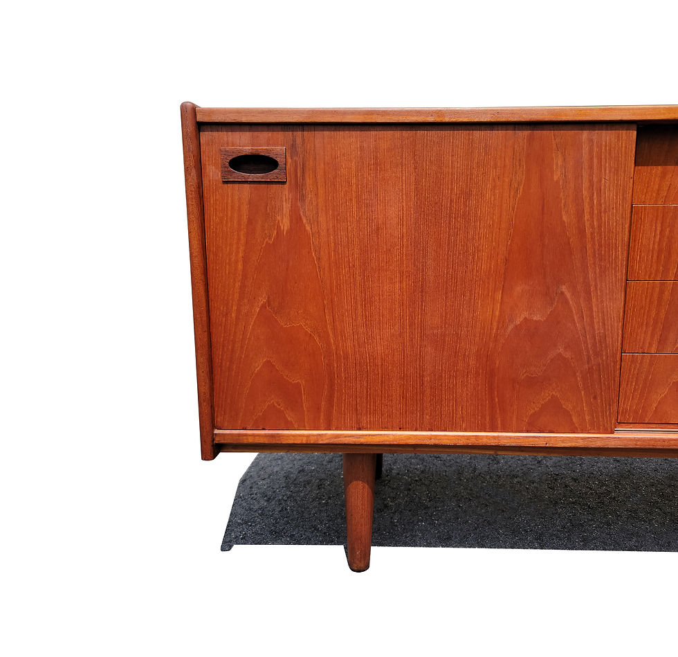 Thumbnail: A Danish mid-century modern teak wood credenza - sideboard by Arne Hovmand Olsen