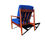 Thumbnail: A Danish mid century modern teak wood Grete Jalk lounge chair