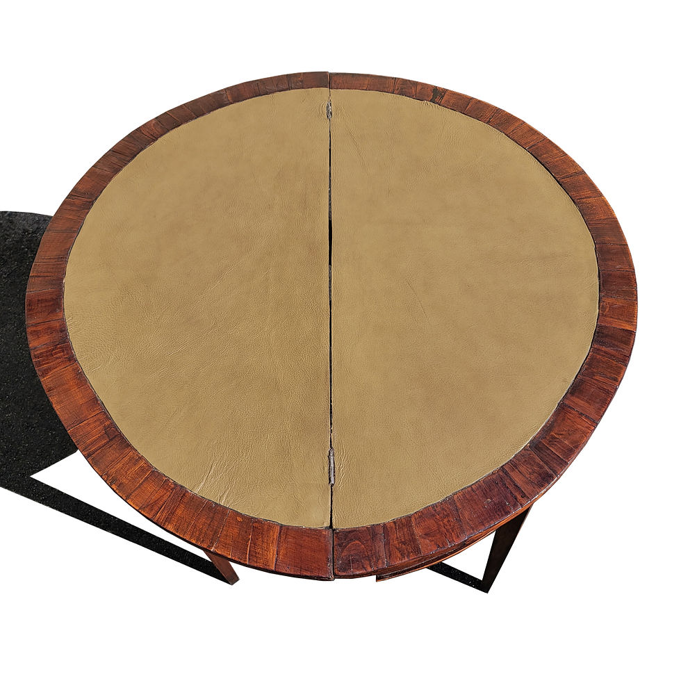 Thumbnail: A French 18th c demi-lune console table - game table