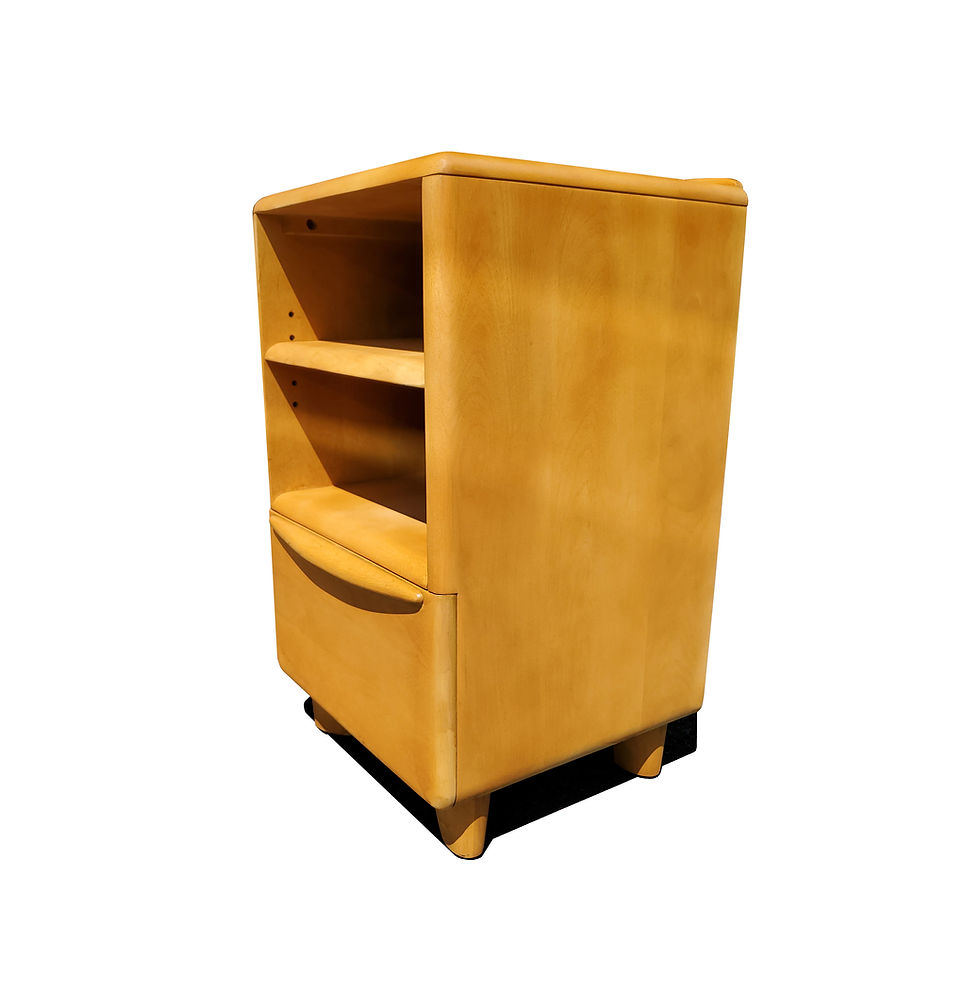 Thumbnail: A pair of mid-century modern - vintage nightstands -  by Heywood Wakefield