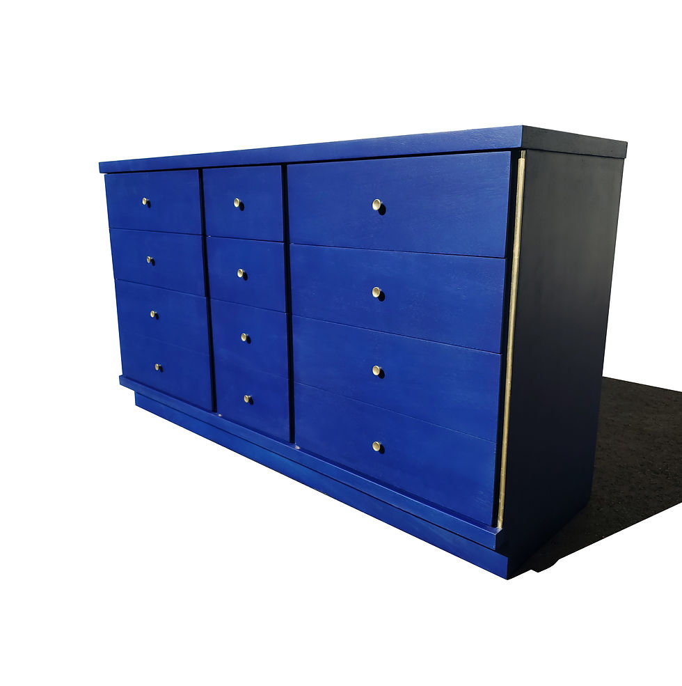 Thumbnail: A mid-century modern - MCM - blue Klein dresser - credenza