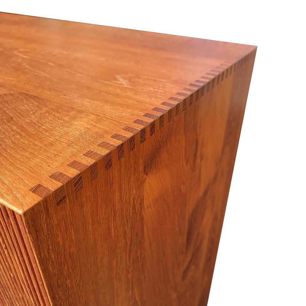 Thumbnail: A Pair of Mid century Danish modern tambour doors cabinets by Peter Hvidt