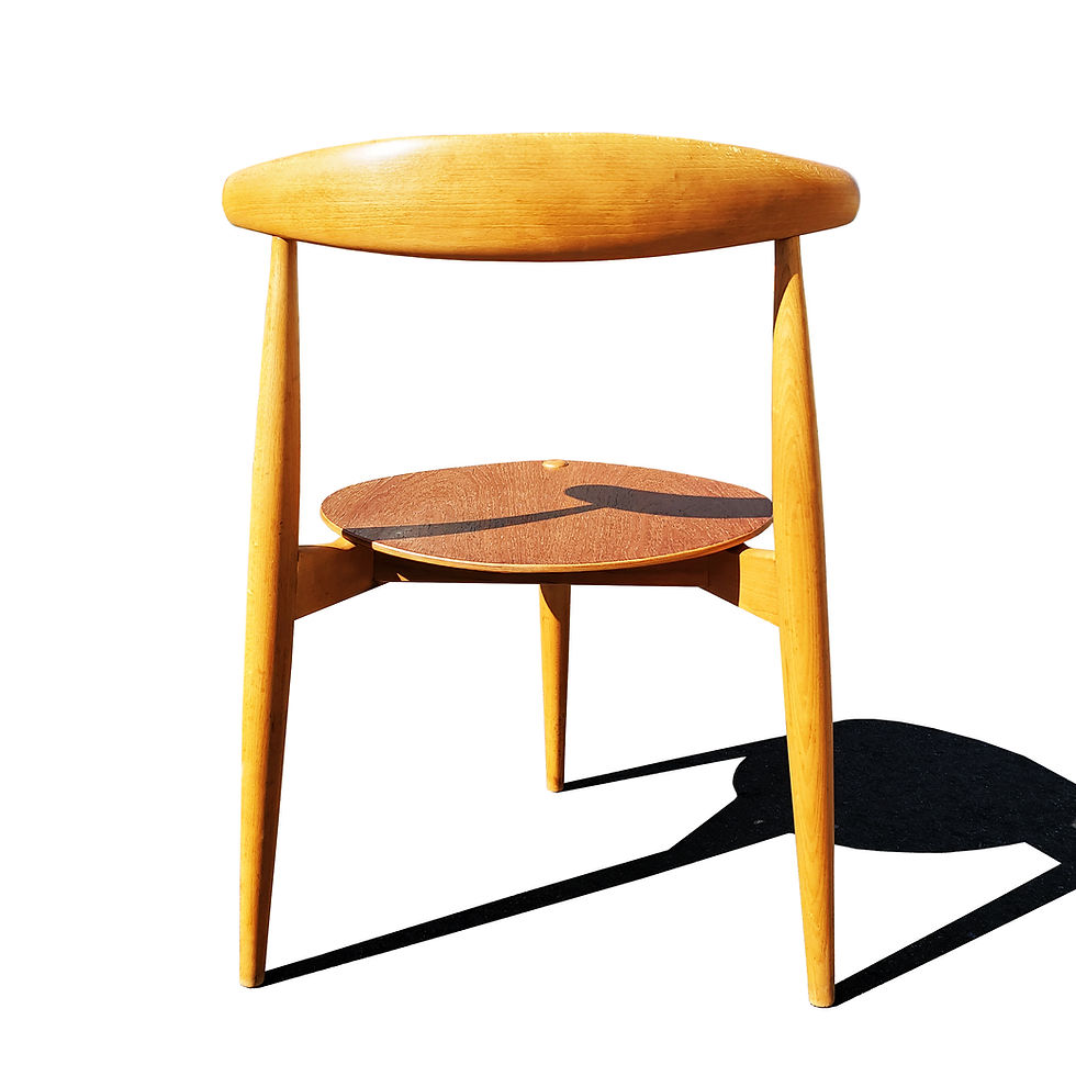 Thumbnail: A Danish mid-century modern Hans Wegner Heart dining set.