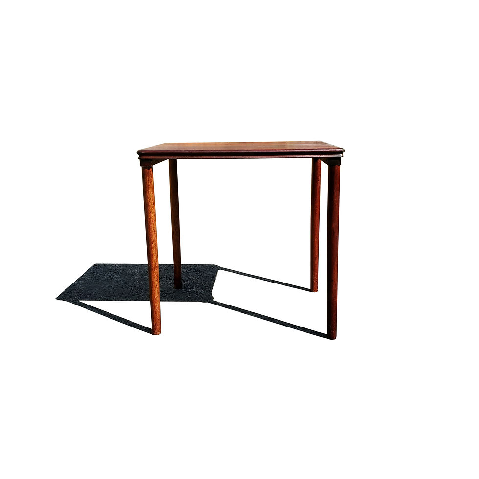 Thumbnail: A Danish mid-century modern rosewood side table.