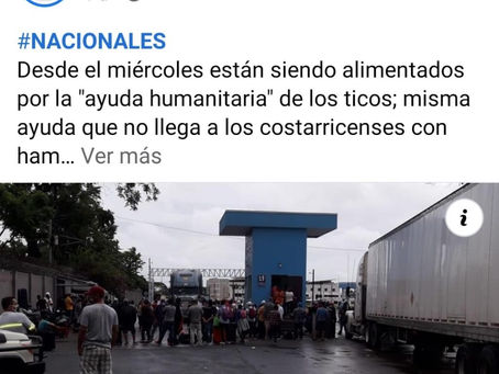 Página de Facebook difunde noticias falsas sobre nicaragüenses varados en Peñas Blancas
