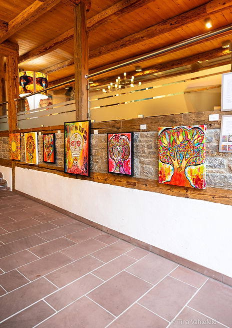Innenansicht der Galerie in der unteren Etage