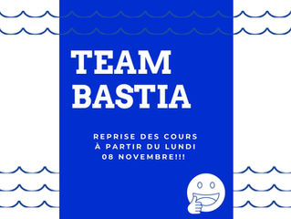 Reprise des cours à partir du lundi 08 novembre aux heures habituelles