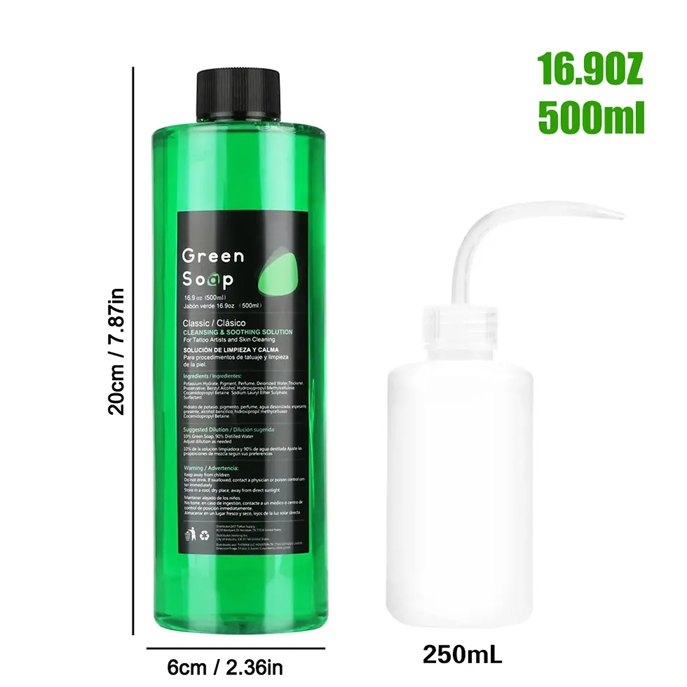 Thumbnail: Tattoo Green Soap and Blue Soap Tattoo & Piercing Cleanser for Tattoo Studios