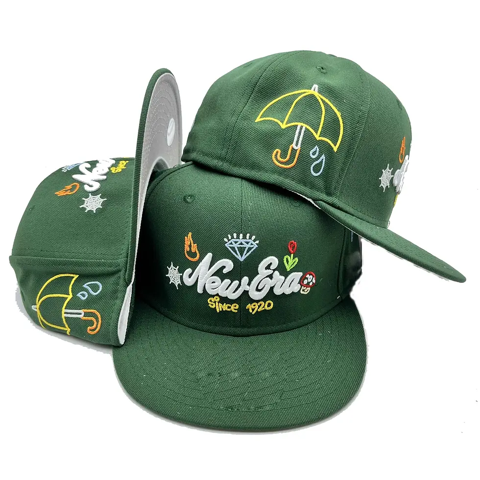 Thumbnail: Baseball Embroidery 6 Panel Fitted Hats Caps