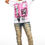 Thumbnail: Zariyah Women's Stacked Flare Jeans: Tinted Dark Wash, High-Waisted Streetwear