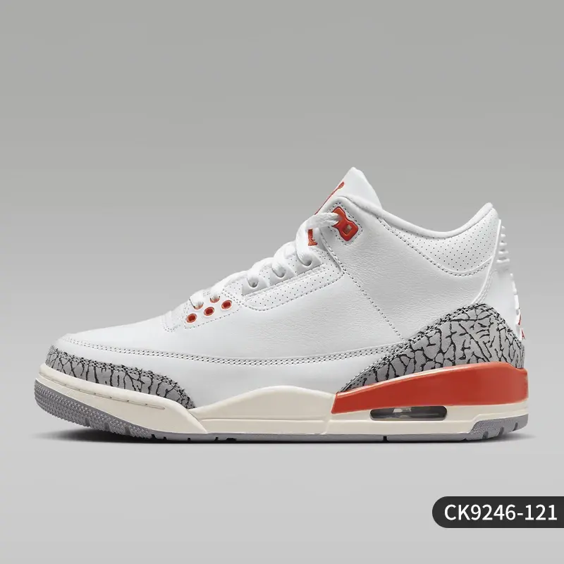 Thumbnail: Nike Authentic Air Jordan 3 Retro Women's Cushioned Shoes CK9246-121