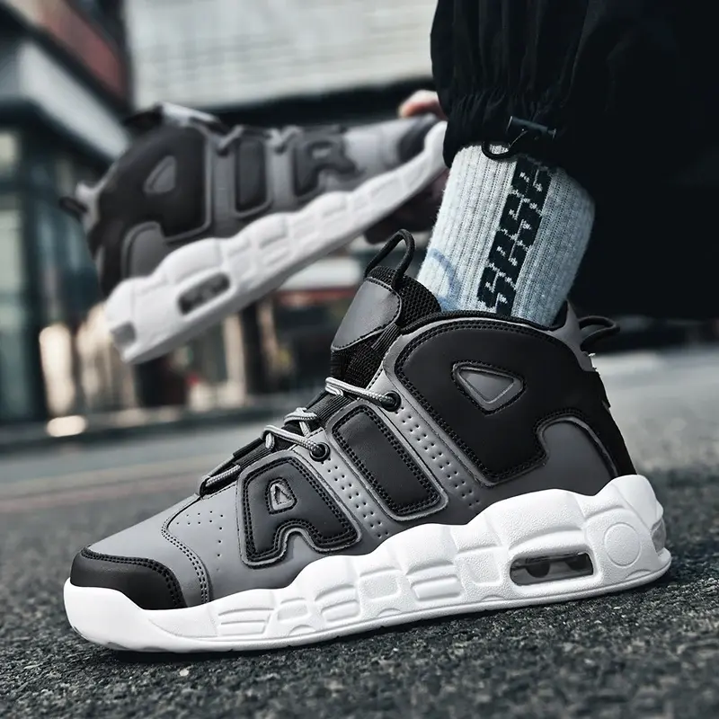 Thumbnail: High-Top Men's Shoes, Casual Basketball Shoes