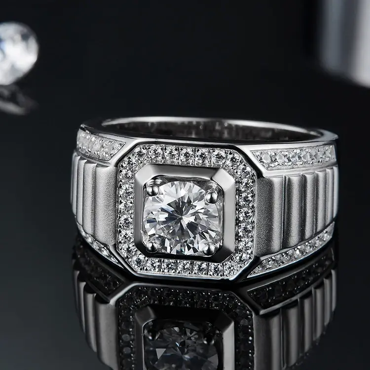 Thumbnail: Elegant diamond ring on dark surface. Shiny gemstone with intricate details.