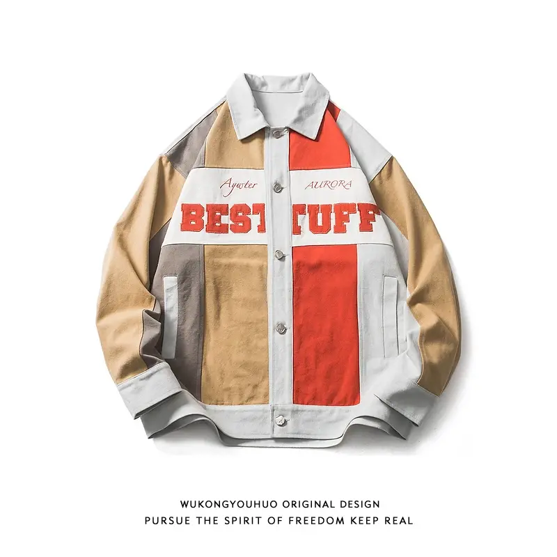 Thumbnail: Jacket with BEST TUFF lettering, MUKONGYOUHUO ORIGINAL DESIGN, freedom spirit stylish.