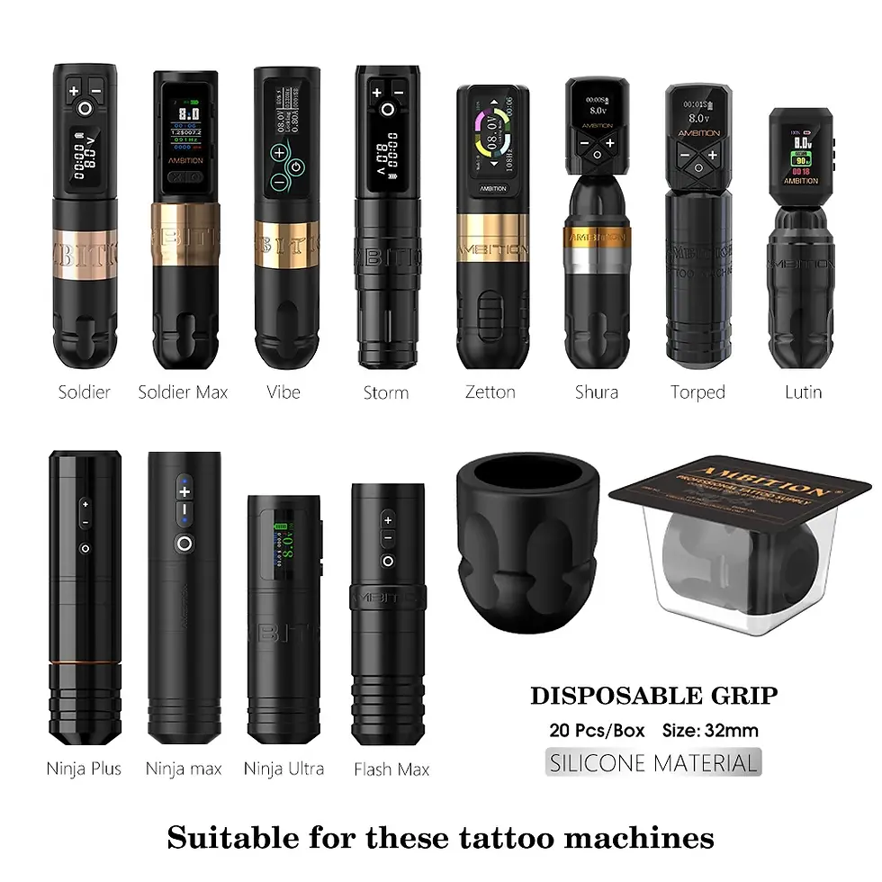 Thumbnail: Ambition P2 Disposable Rubber Tattoo Grip Professional