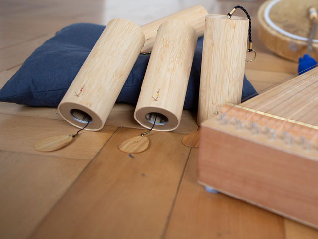 Nahaufnahme von Koshis und Monochord