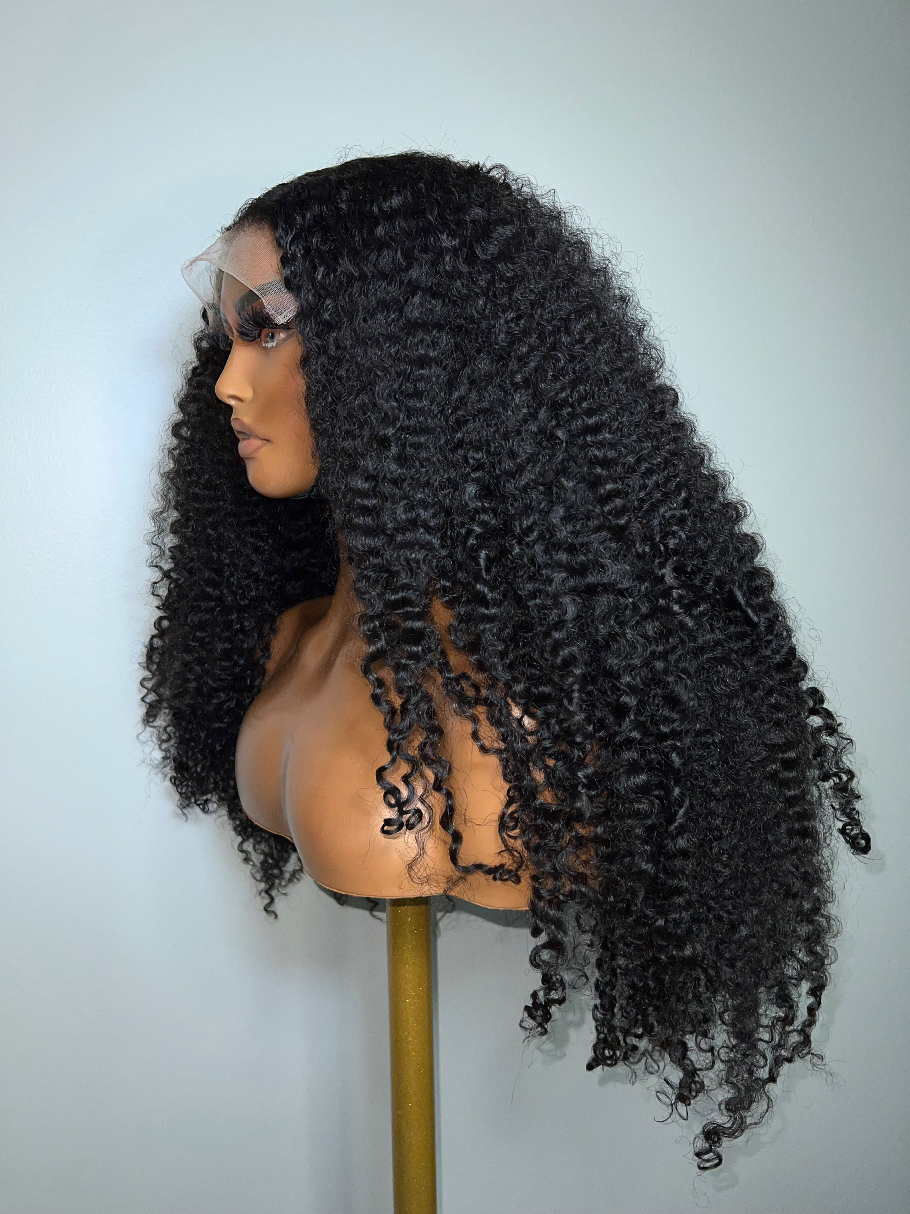 RAW KINKY CURLY DYED JET BLACK