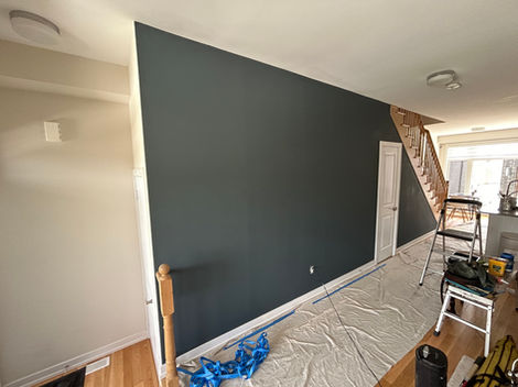 MTC accent wall in progress