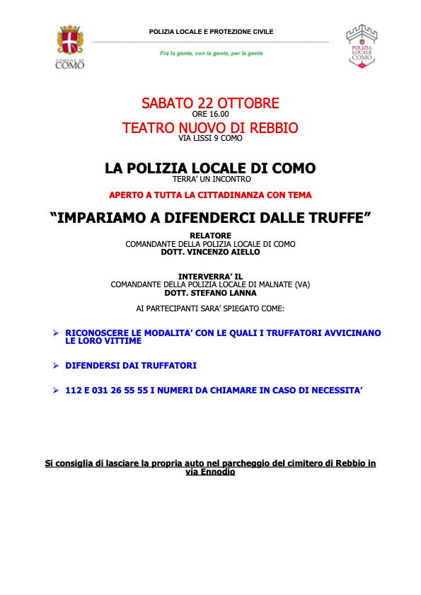 IMPARIAMO A DIFENDERCI DALLE TRUFFE