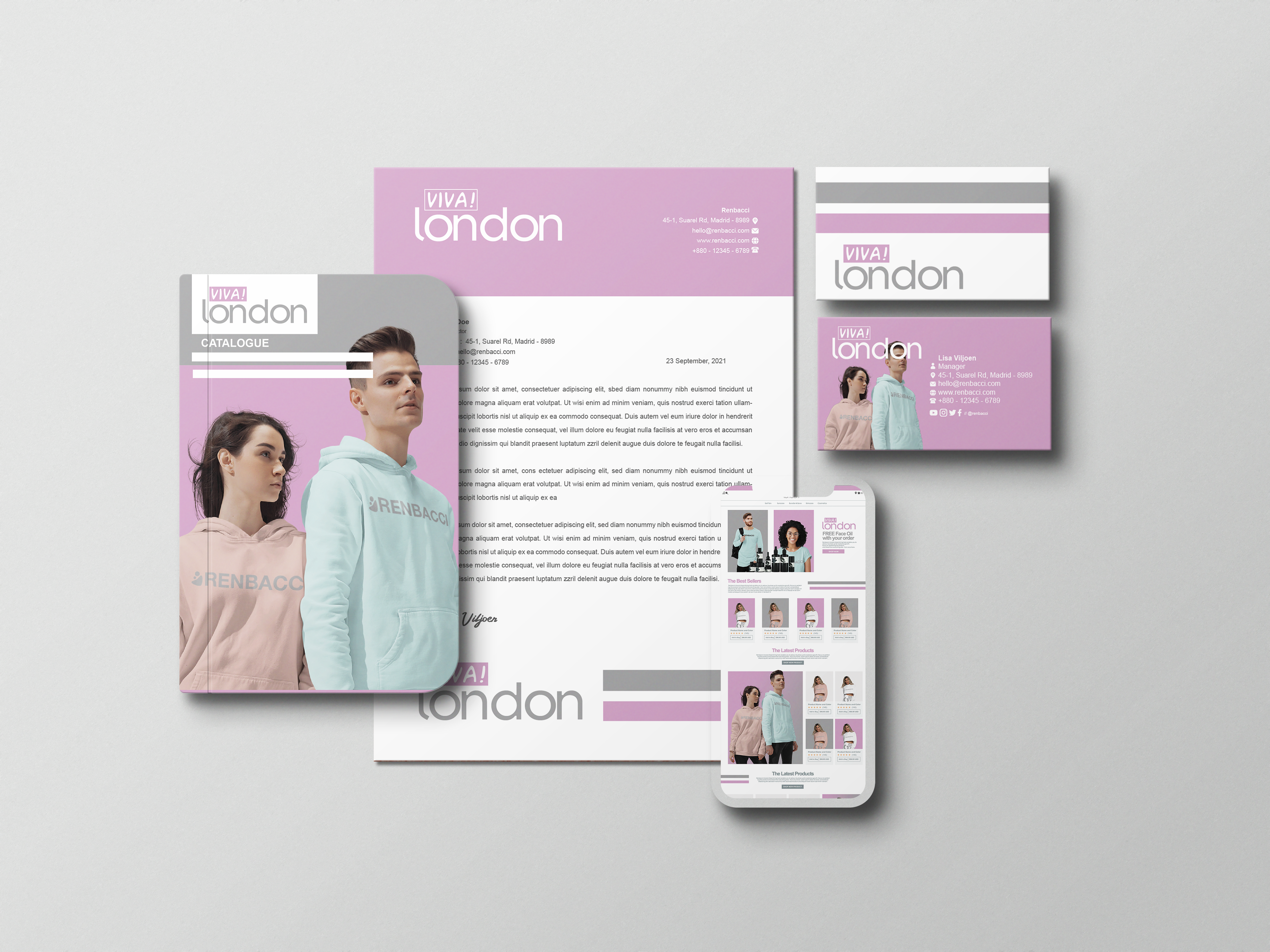 VivaLondon Brand Stationary Kit