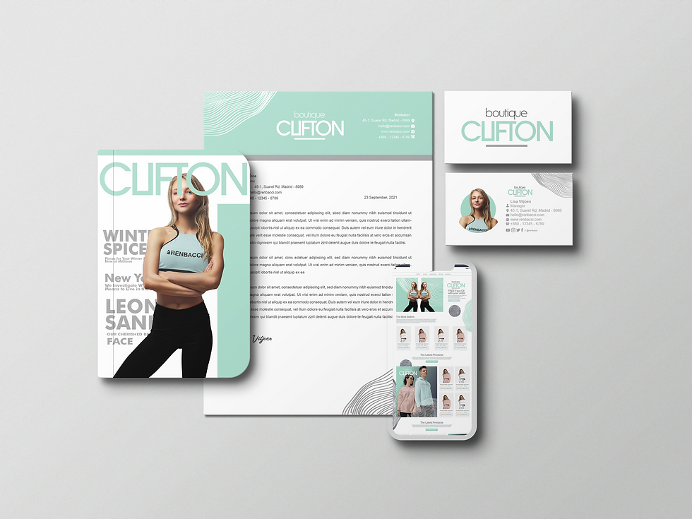 Boutique Clifton Brand Stationary Kit