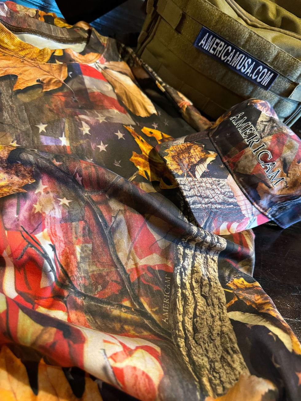 Americam Camouflage Tee Design