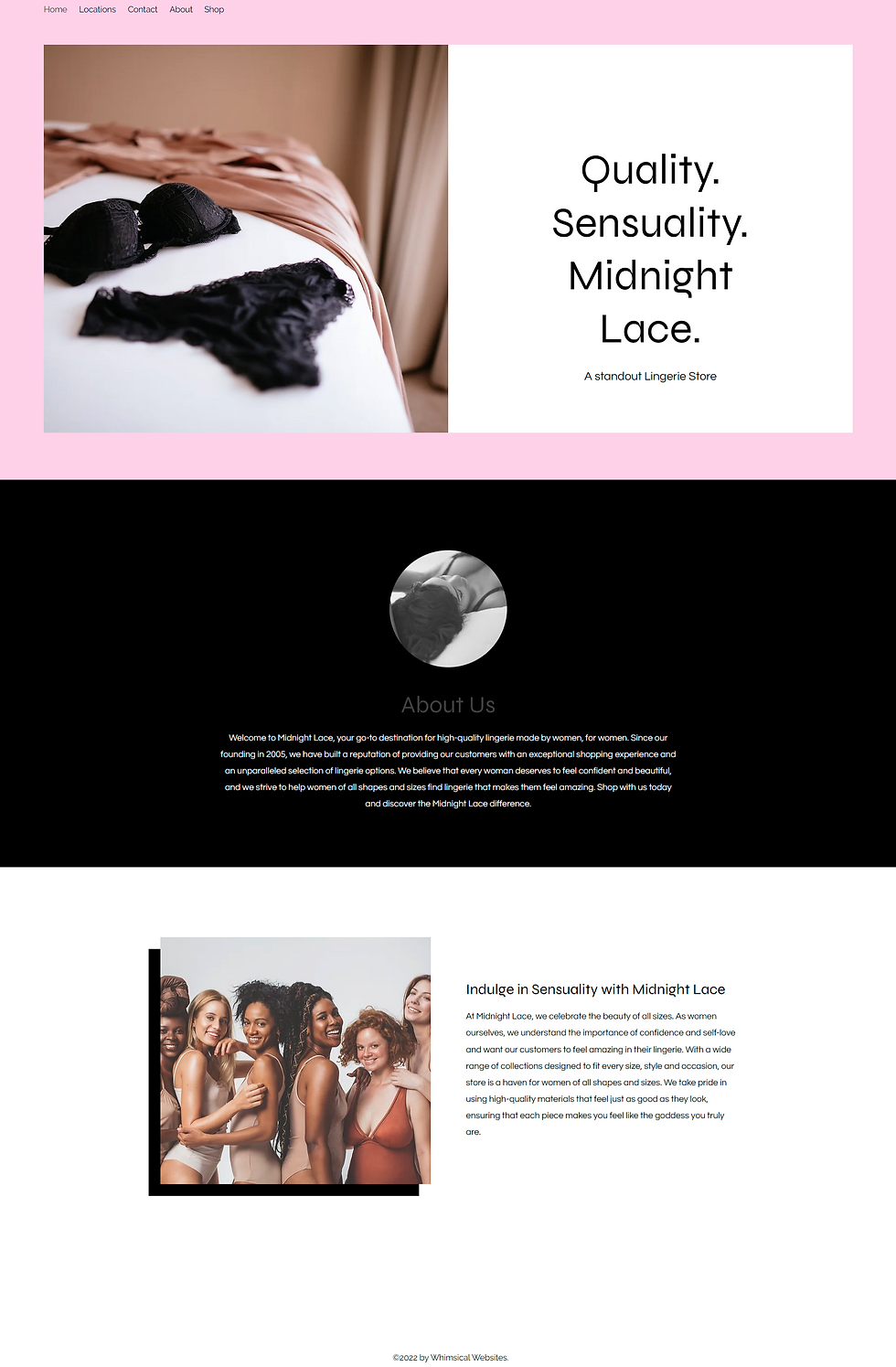 Lingerie Store - Home