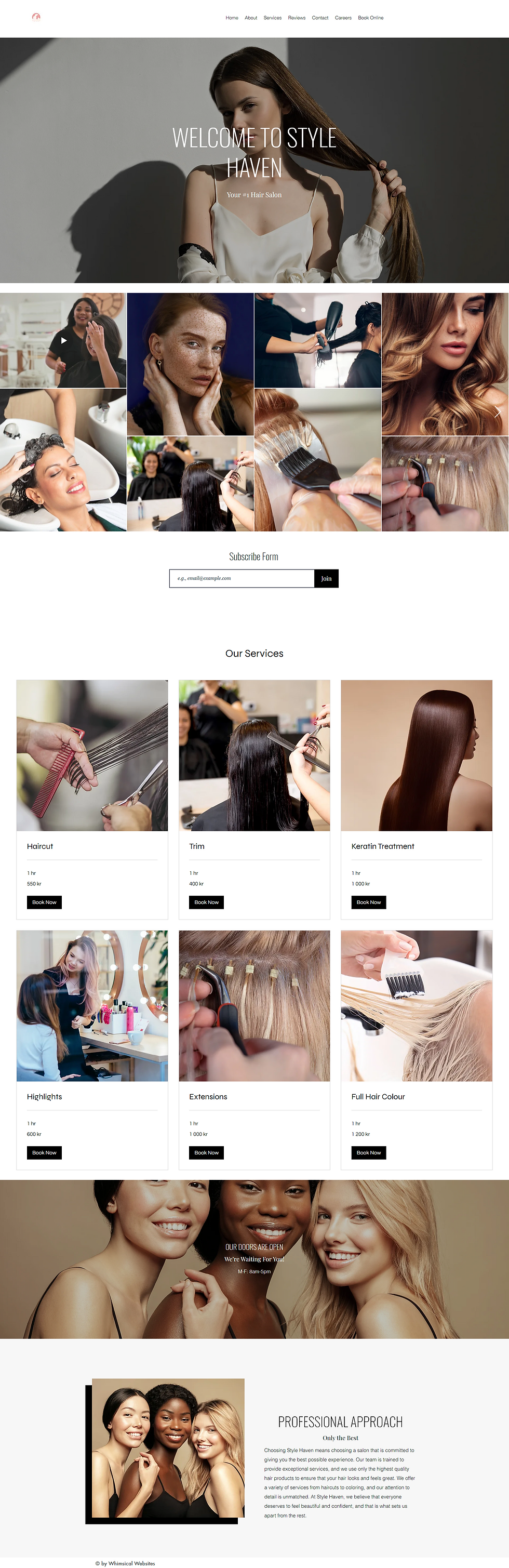 Hair Salon - Home