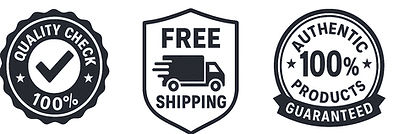 Quality check, free shipping, 100% authentic products guaranteed