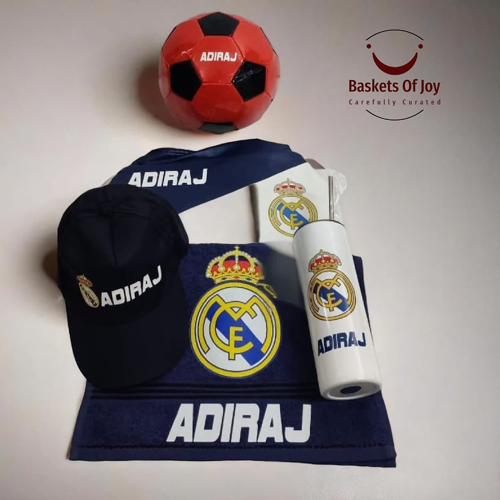 Explore our fun-packed Football Hamper for kids at Baskets of Joy. A perfect gift idea for little champions!